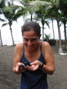 Holding Baby Turtle Hatchlings