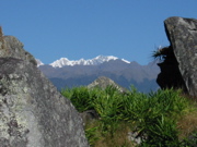Snowy Mounts Seen From Machu Picchu