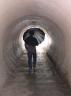 Umbrella in Tunnel, Big Sur