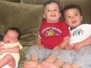 Cousins (Melina 1 week, twins 16 months)
