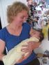 Auntie Ame Holds Jelly Bean