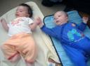 Little Joey Grabs Melina's Hand