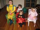 Kai, Melina, Melia (back) + Emma @ potluck
