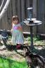 Backyard (Mama thinks I look like Auntie Stacie here)