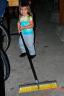 Sweeping Our Dirt Floor Basement