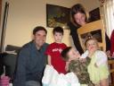 Kai's Fifth @ Mom's: Joey, cousin Jordan, Kai, Meli, me
