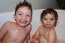 Two Kids in a Tub