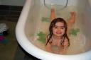 Swimming in the tub