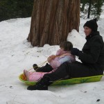 girl sled